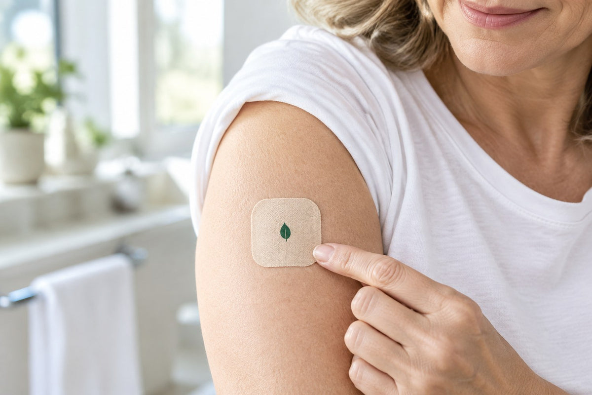 Applying a PlastiSwitch patch to the upper arm